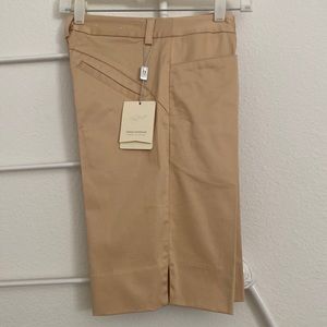 NWT Greg Norman Golf Shorts Tan SZ 2